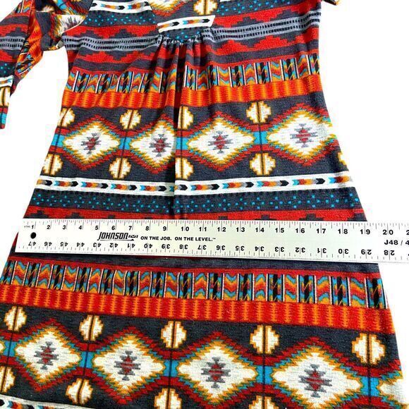 Yahada Tribal Boho Mini Dress Poncho Style Acrylic Material Size XS‎ - Picture 11 of 11
